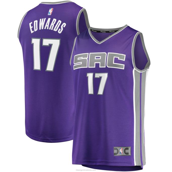 NBA 0F6D17966 sacramento kings kessler edwards camiseta de jugador de descanso rápido púrpura