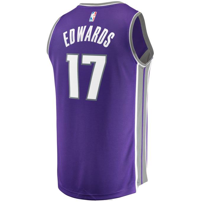 NBA 0F6D17966 sacramento kings kessler edwards camiseta de jugador de descanso rápido púrpura