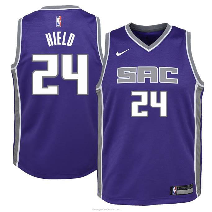 NBA 0F6D19328 Camiseta de los Sacramento Kings Buddy Hield Nike Swingman púrpura