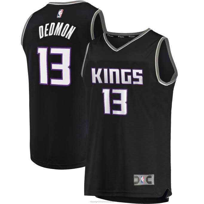 NBA 0F6D19361 Sacramento Kings Dewayne Dedmon Réplica de jersey negro de ruptura rápida