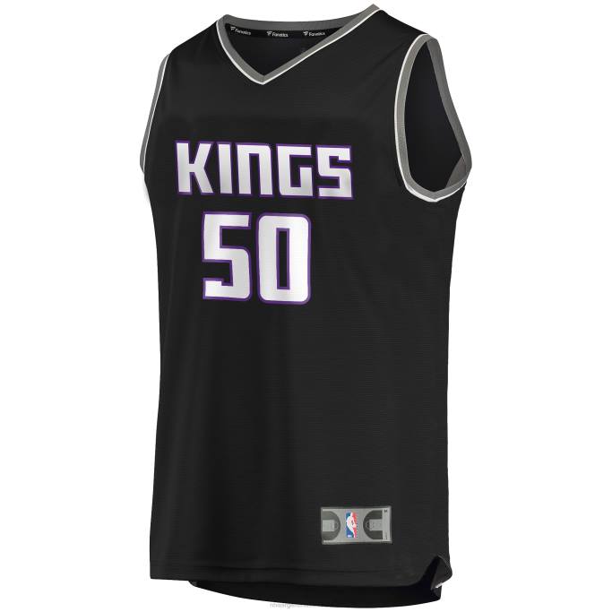 NBA 0F6D19813 sacramento kings caleb swanigan negro fast break réplica jugador jersey