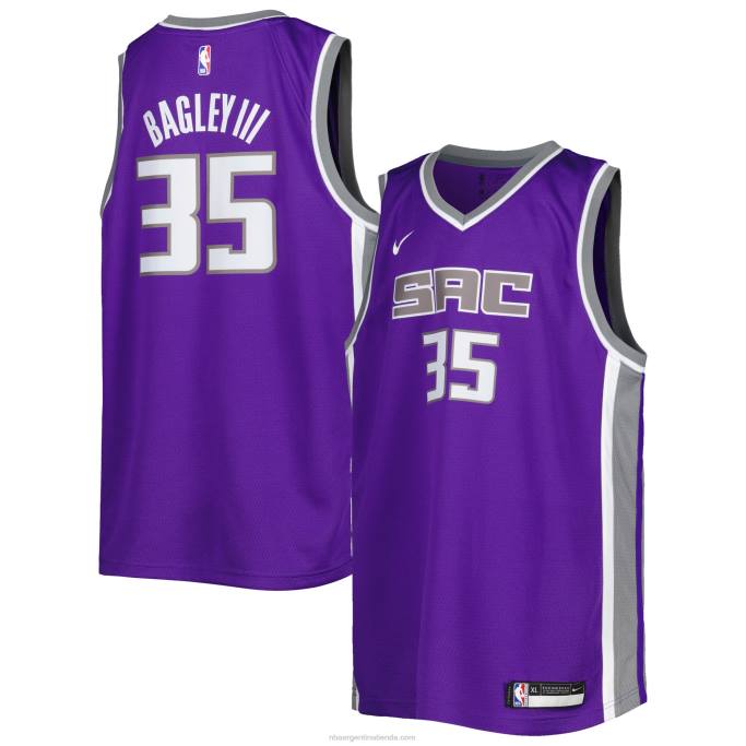 NBA 0F6D19826 camiseta de los sacramento kings marvin bagley iii nike púrpura diamante swingman