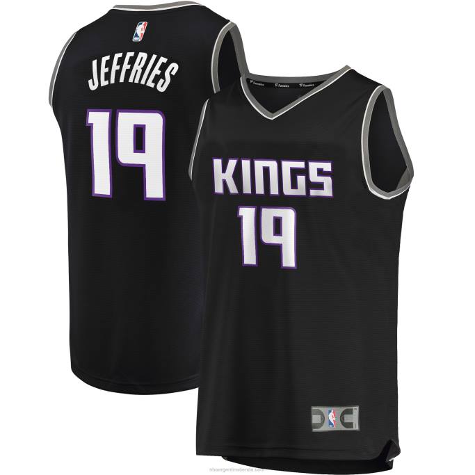 NBA 0F6D19844 sacramento kings daquan jeffries camiseta negra de jugador de descanso rápido