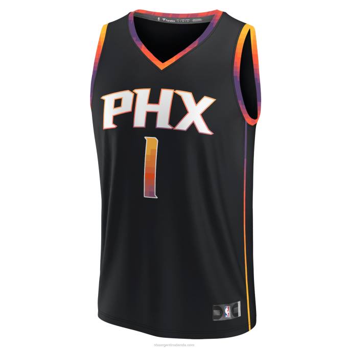 NBA 0F6D16701 camiseta de jugador de phoenix suns devin booker black fast break