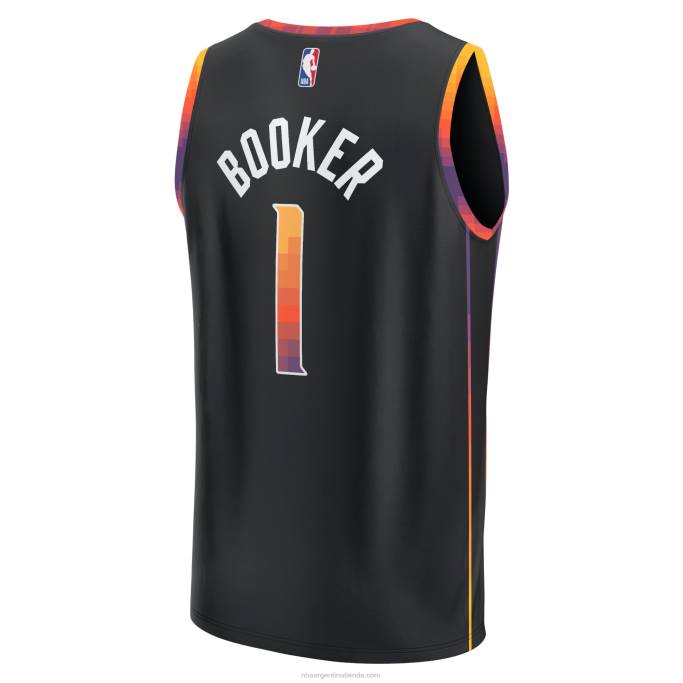 NBA 0F6D16701 camiseta de jugador de phoenix suns devin booker black fast break