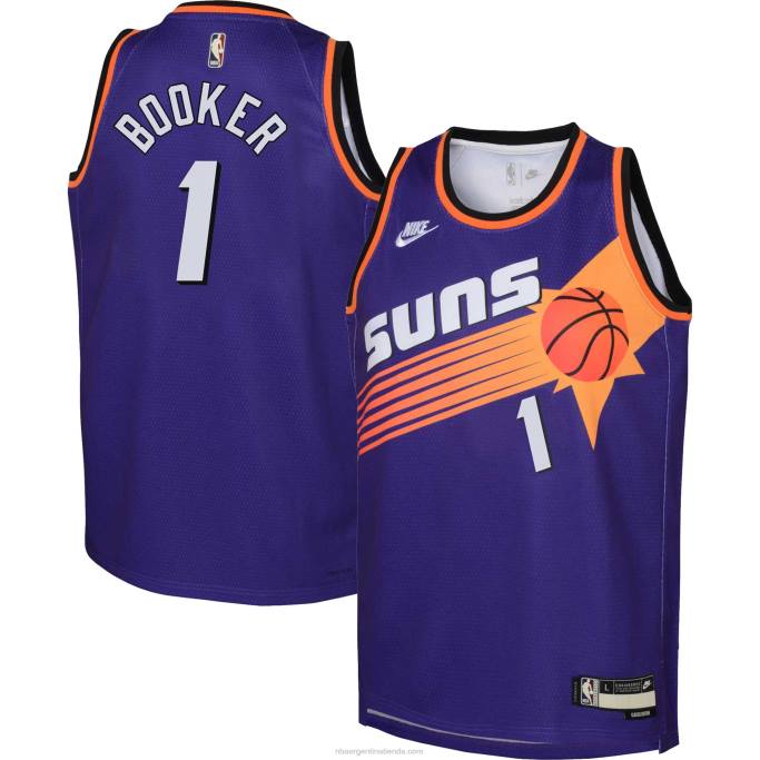 NBA 0F6D16717 Phoenix Suns Devin Booker Nike Swingman Jersey Púrpura