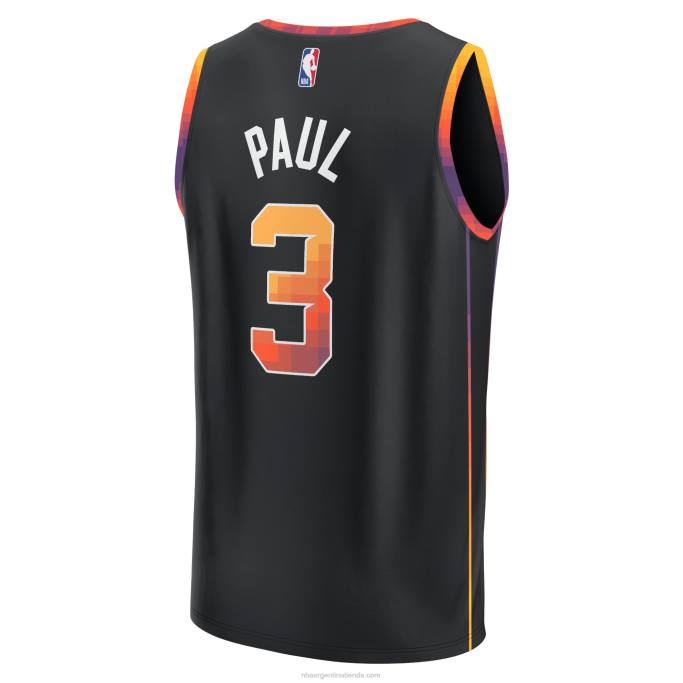 NBA 0F6D16751 camiseta de jugador de phoenix suns chris paul black fast break