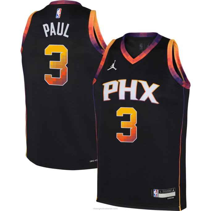 NBA 0F6D16977 camiseta phoenix suns chris paul jordan marca negra swingman