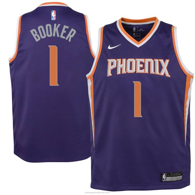 NBA 0F6D17006 Phoenix Suns Devin Booker Nike Swingman Jersey Púrpura