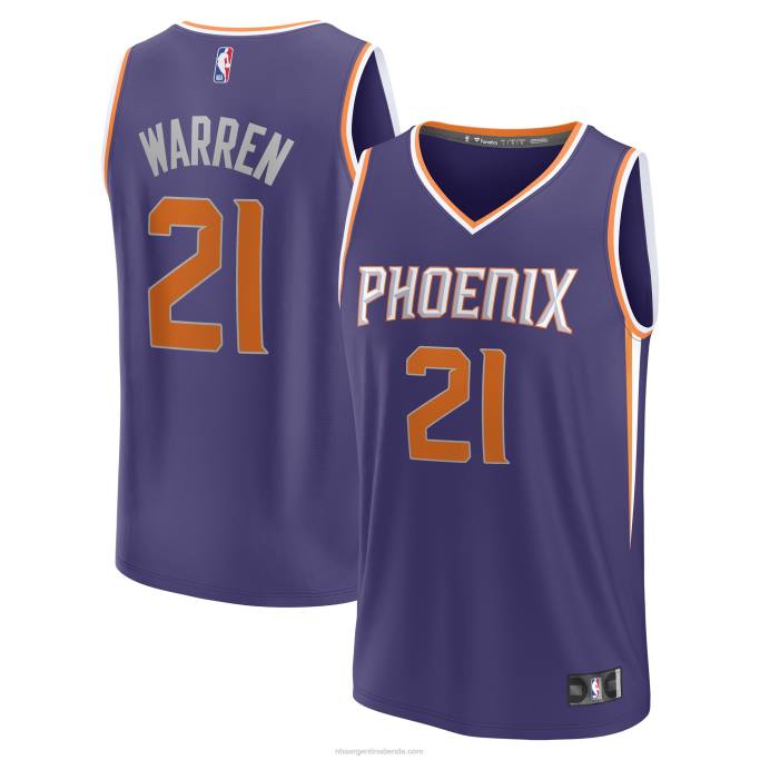 NBA 0F6D17607 phoenix suns tj warren camiseta de jugador de descanso rápido púrpura