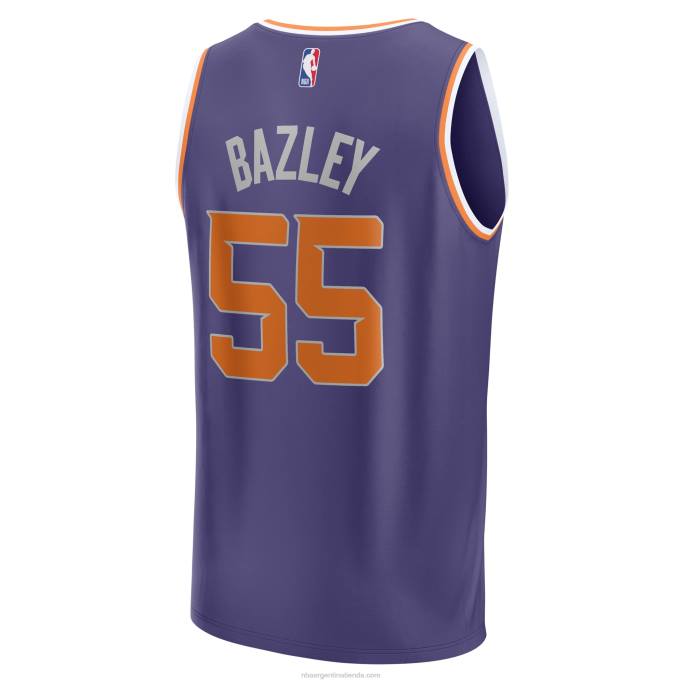 NBA 0F6D17608 phoenix suns darius bazley camiseta de jugador de descanso rápido púrpura