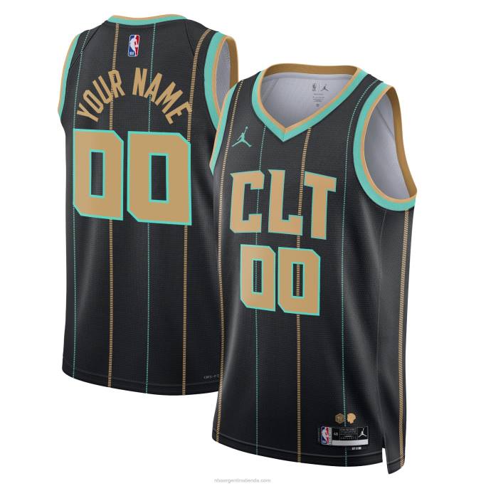 NBA 0F6D2776 charlotte hornets jordan brand negro swingman jersey personalizado