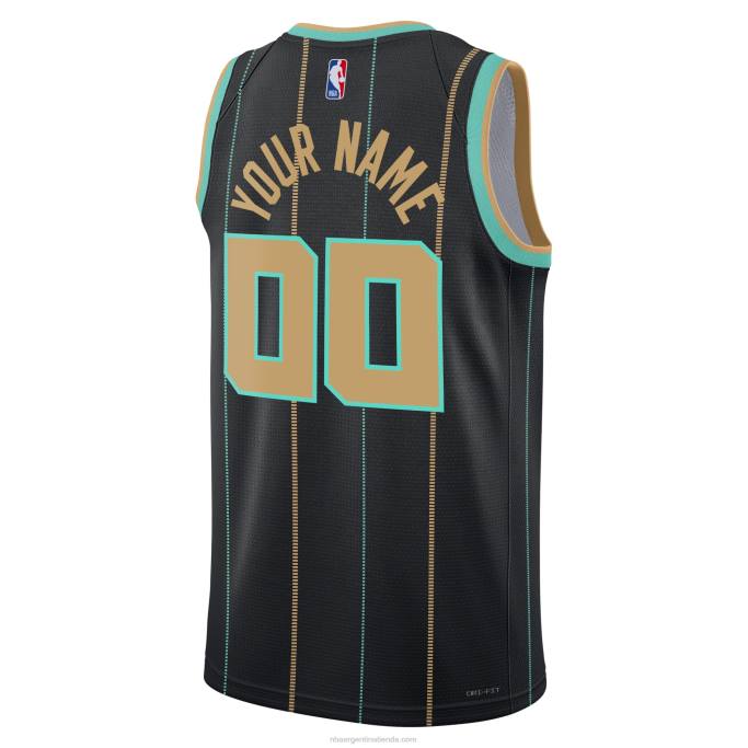 NBA 0F6D2776 charlotte hornets jordan brand negro swingman jersey personalizado