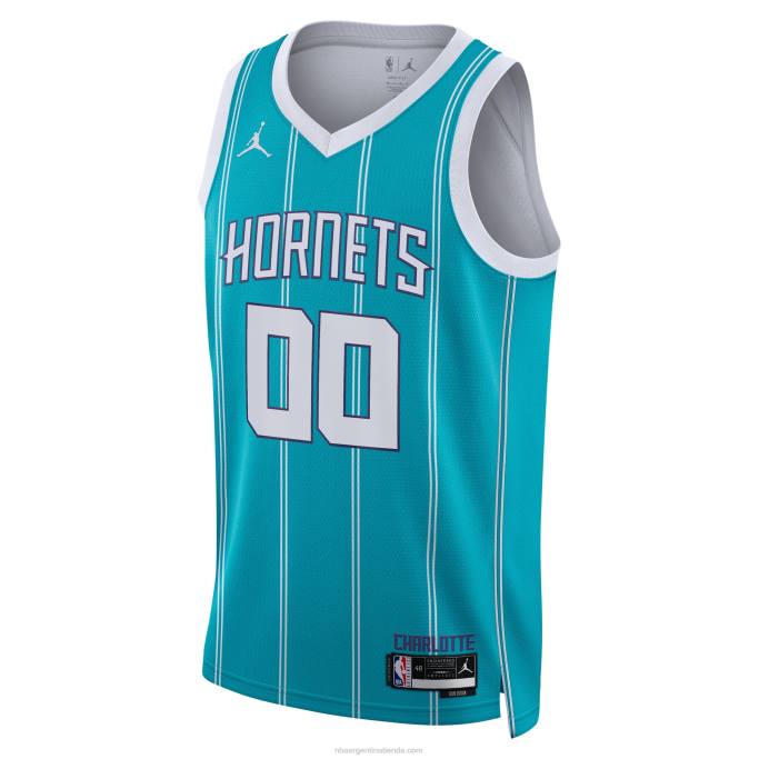 NBA 0F6D5327 charlotte hornets jordan marca teal swingman jersey personalizado