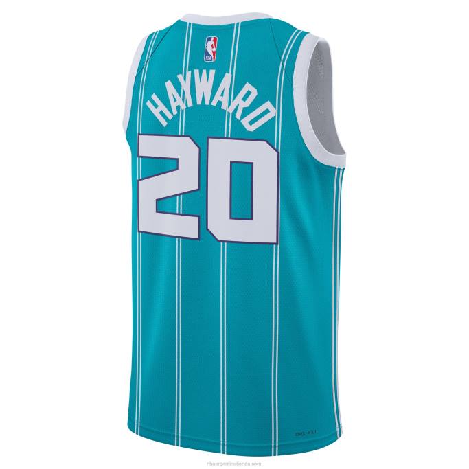 NBA 0F6D8559 camiseta charlotte hornets gordon hayward nike verde azulado swingman