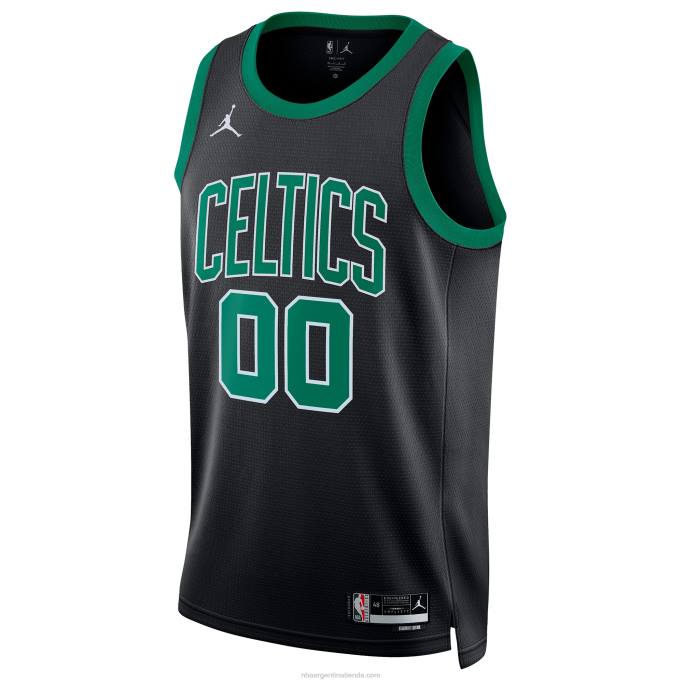 NBA 0F6D105 Boston Celtics Jordan marca negro swingman personalizado jersey