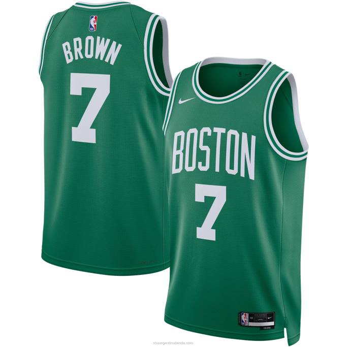NBA 0F6D54 camiseta boston celtics jaylen marrón nike kelly verde swingman
