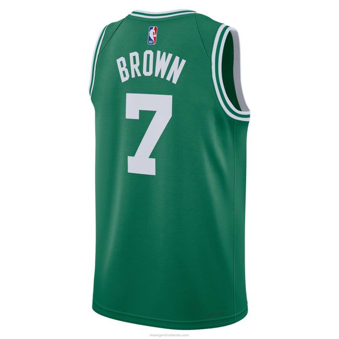 NBA 0F6D54 camiseta boston celtics jaylen marrón nike kelly verde swingman