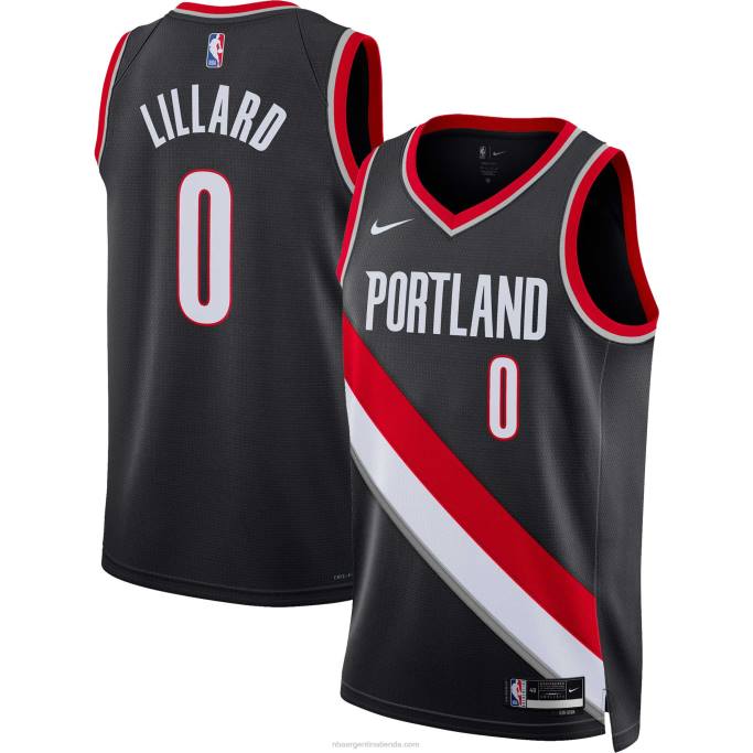NBA 0F6D172 camiseta portland trail blazers damian lillard nike swingman negro