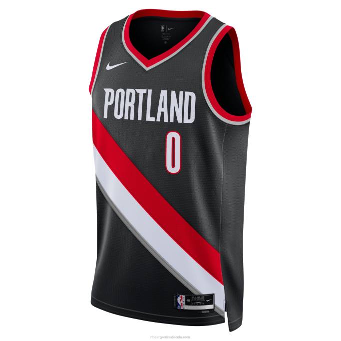 NBA 0F6D172 camiseta portland trail blazers damian lillard nike swingman negro