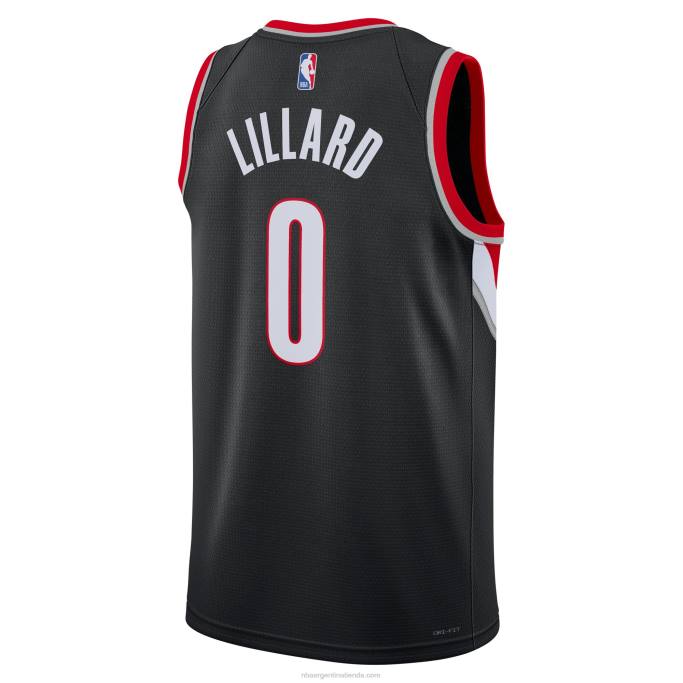 NBA 0F6D172 camiseta portland trail blazers damian lillard nike swingman negro
