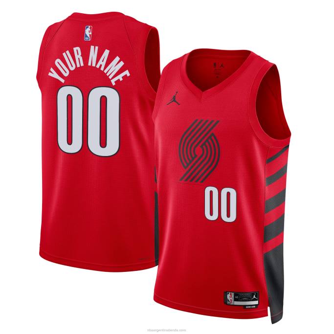 NBA 0F6D7639 portland trail blazers jordan brand rojo swingman jersey personalizado