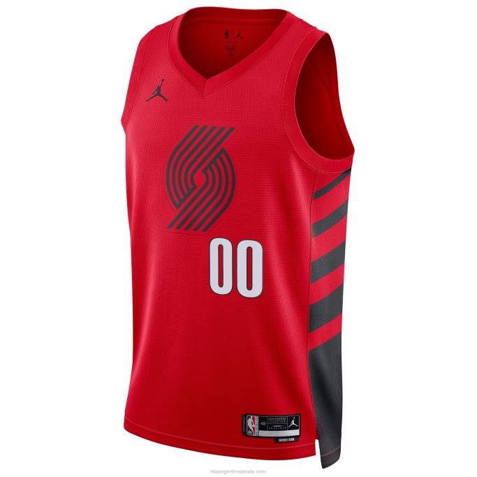 NBA 0F6D7639 portland trail blazers jordan brand rojo swingman jersey personalizado