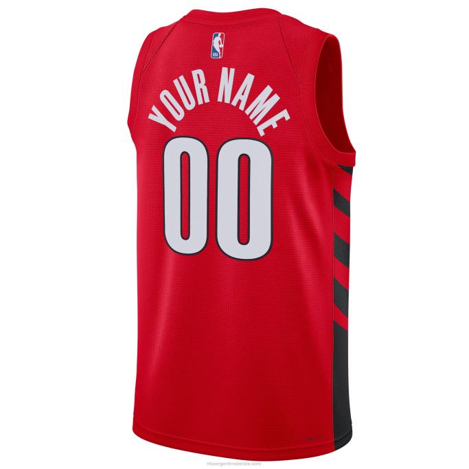 NBA 0F6D7639 portland trail blazers jordan brand rojo swingman jersey personalizado