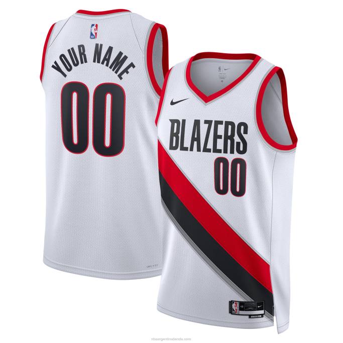 NBA 0F6D8747 portland trail blazers nike blanco swingman camiseta personalizada