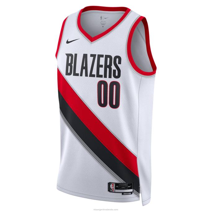 NBA 0F6D8747 portland trail blazers nike blanco swingman camiseta personalizada
