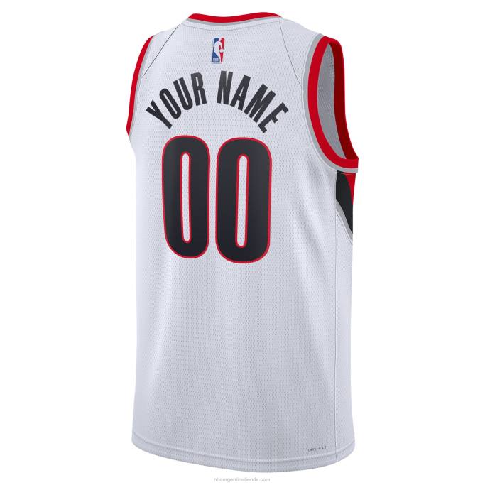 NBA 0F6D8747 portland trail blazers nike blanco swingman camiseta personalizada