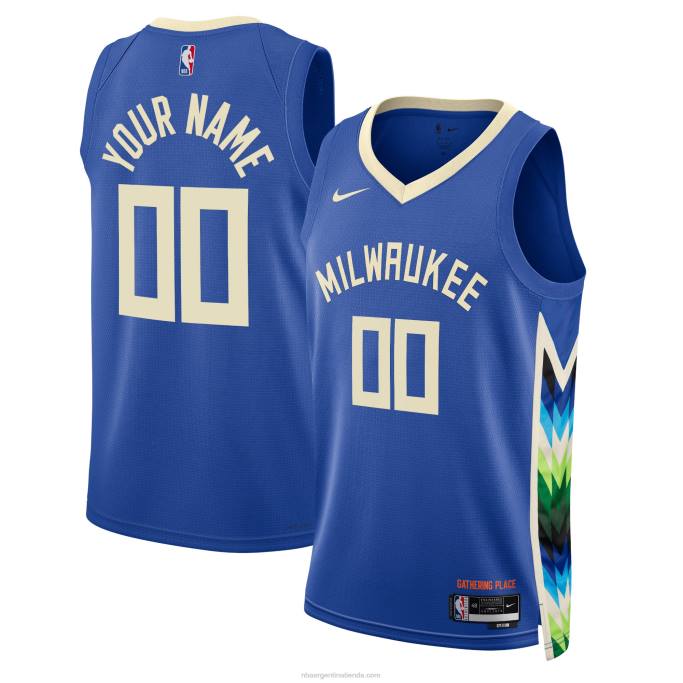 NBA 0F6D1613 milwaukee bucks nike royal swingman camiseta personalizada