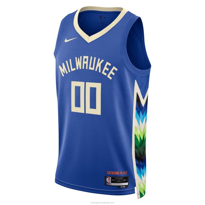 NBA 0F6D1613 milwaukee bucks nike royal swingman camiseta personalizada