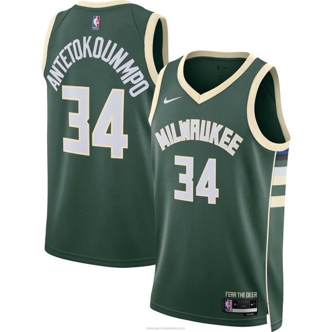 NBA 0F6D30 milwaukee bucks giannis antetokounmpo nike hunter verde swingman camiseta