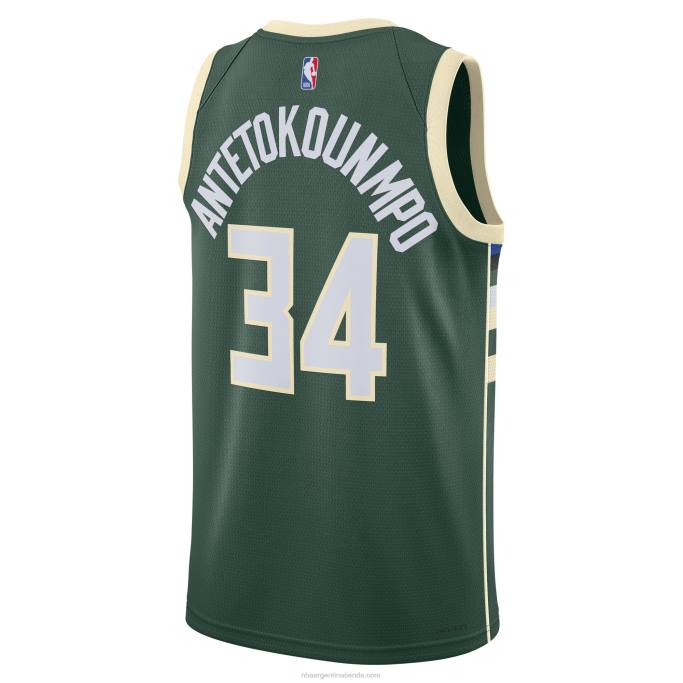 NBA 0F6D30 milwaukee bucks giannis antetokounmpo nike hunter verde swingman camiseta
