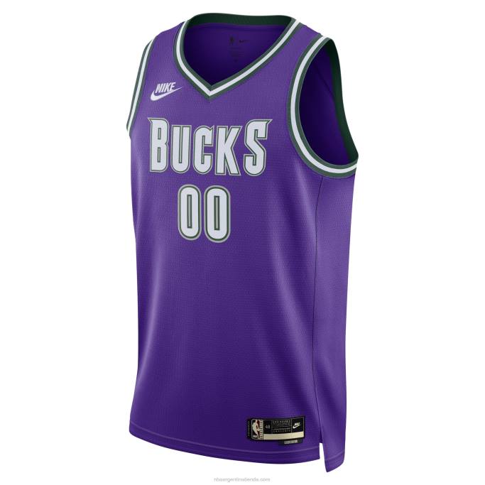 NBA 0F6D365 milwaukee bucks nike púrpura custom swingman jersey