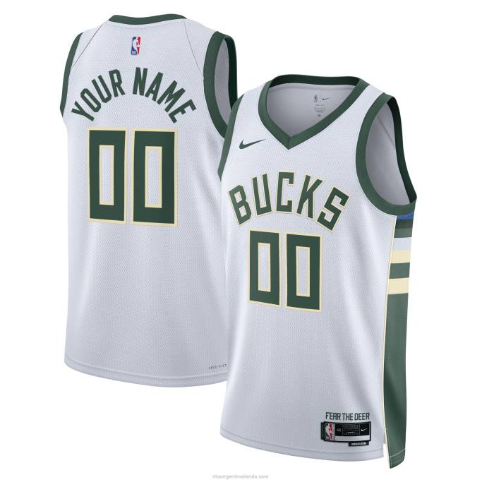 NBA 0F6D4837 camiseta milwaukee bucks nike blanca swingman personalizada