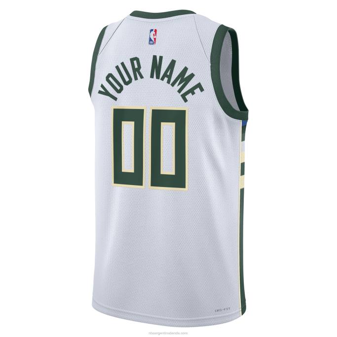 NBA 0F6D4837 camiseta milwaukee bucks nike blanca swingman personalizada