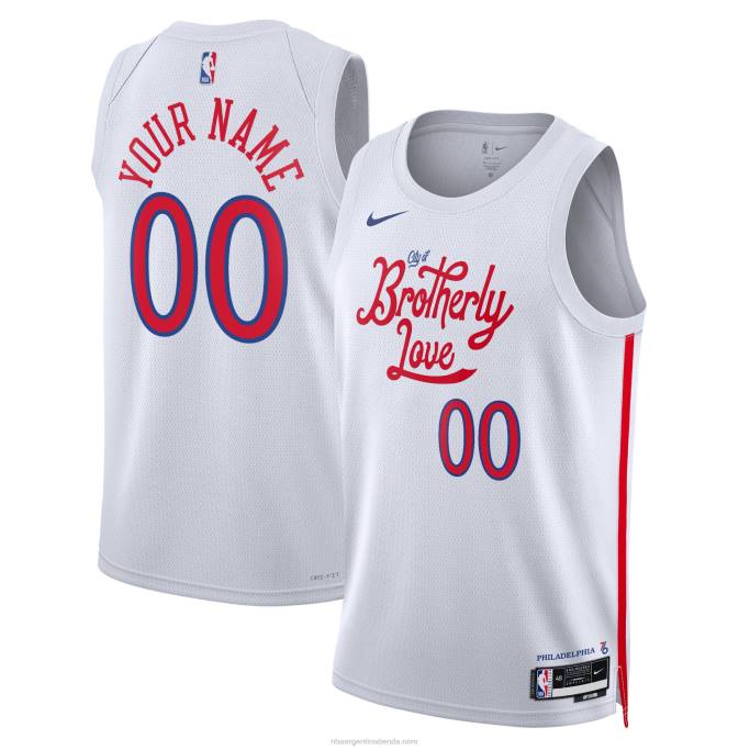 NBA 0F6D1173 camiseta philadelphia 76ers nike blanca swingman personalizada