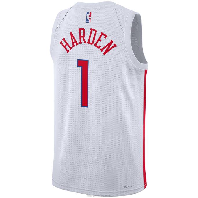 NBA 0F6D166 camiseta philadelphia 76ers james harden nike blanca swingman