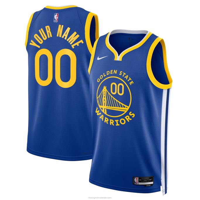 NBA 0F6D2029 camiseta golden state warriors nike azul swingman personalizada