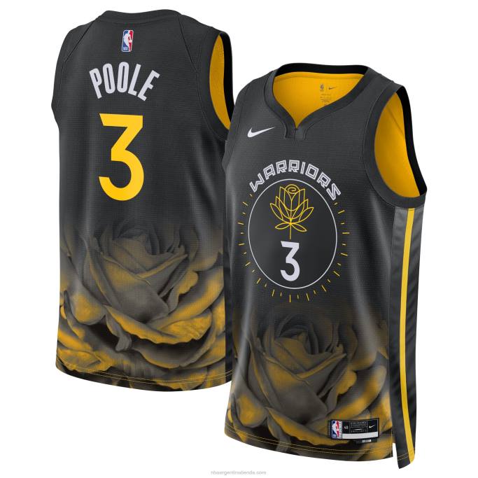NBA 0F6D272 camiseta golden state warriors jordan poole nike negro swingman