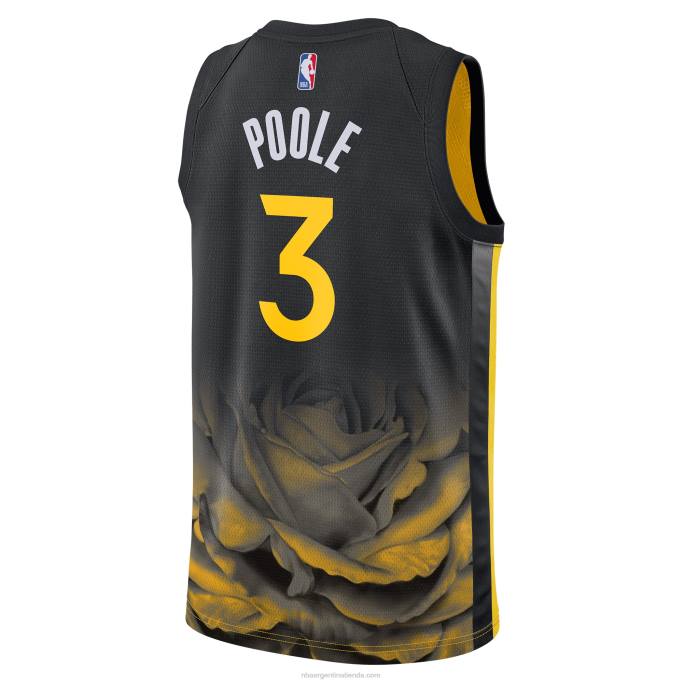NBA 0F6D272 camiseta golden state warriors jordan poole nike negro swingman