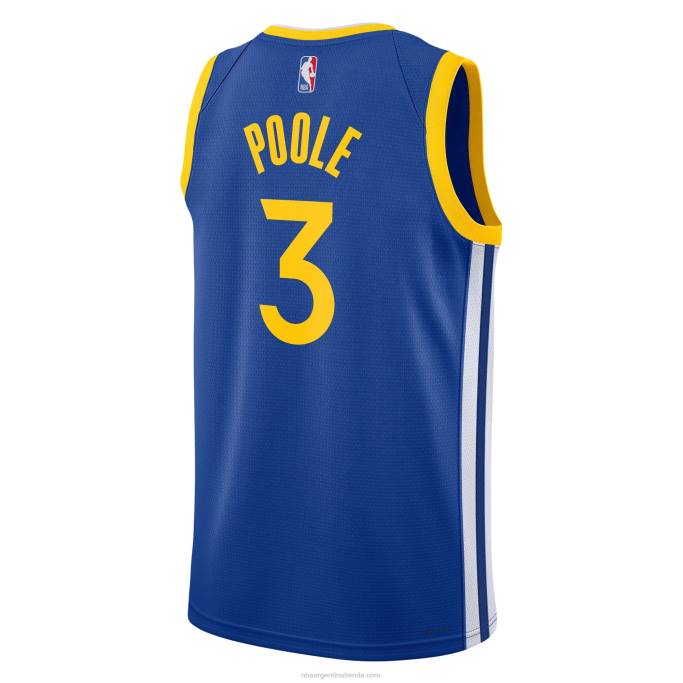 NBA 0F6D5156 camiseta de los guerreros del estado dorado jordan poole nike royal swingman
