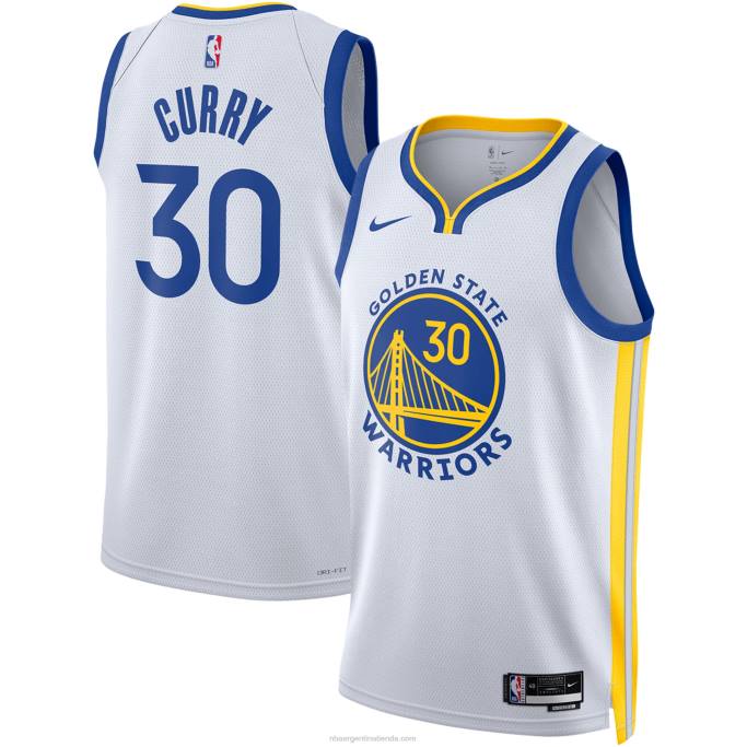NBA 0F6D71 camiseta golden state warriors stephen curry nike blanca swingman