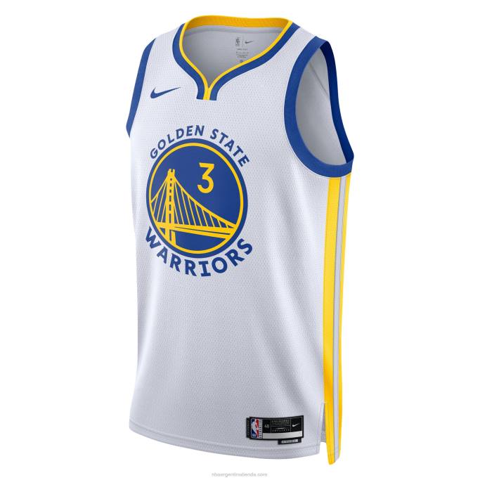 NBA 0F6D8765 camiseta golden state warriors jordan poole nike blanca swingman