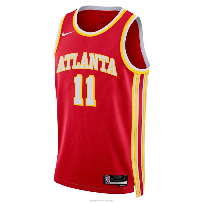 NBA 0F6D505 atlanta hawks trae joven nike rojo swingman jersey