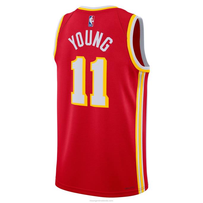 NBA 0F6D505 atlanta hawks trae joven nike rojo swingman jersey