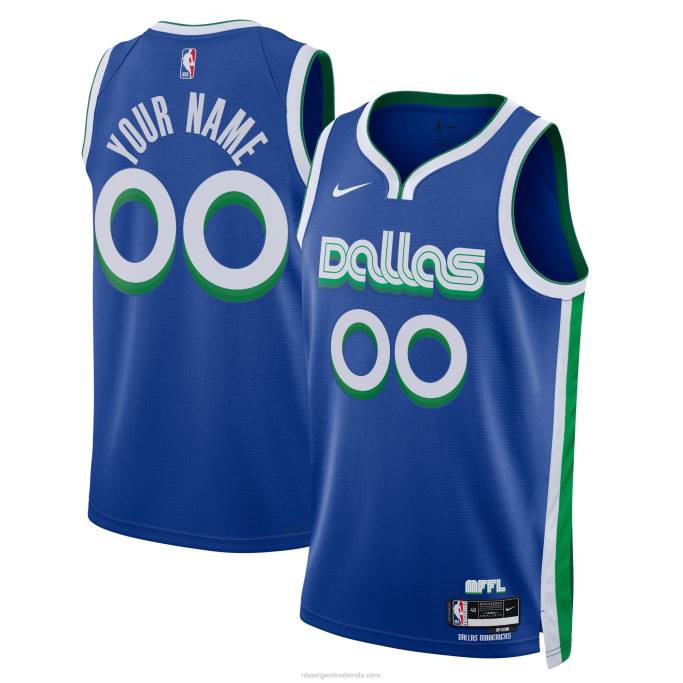 NBA 0F6D1638 Dallas Mavericks Nike azul Swingman camiseta personalizada