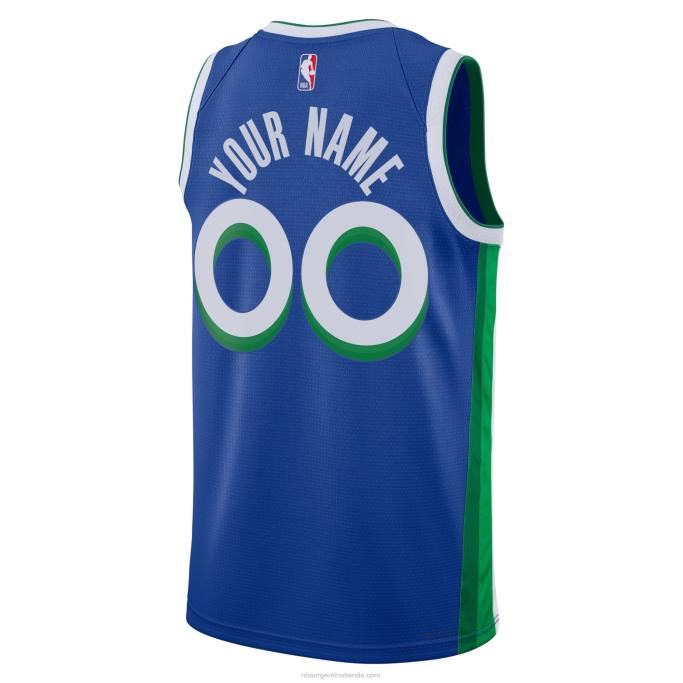 NBA 0F6D1638 Dallas Mavericks Nike azul Swingman camiseta personalizada